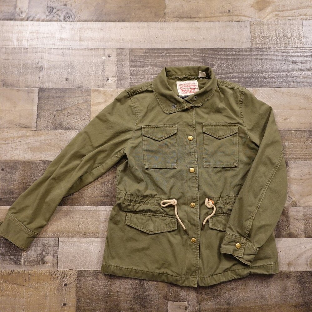 Levi's field jacket women's extra small army green